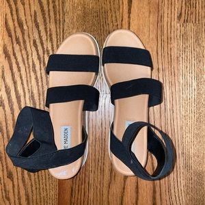 Steve Madden black platform shoes